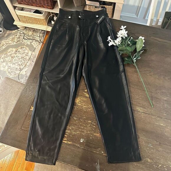 BLANKNYC Vegan Leather Pant in Suspicious Mind,‎ Black size 28 NEW - Picture 4 of 8